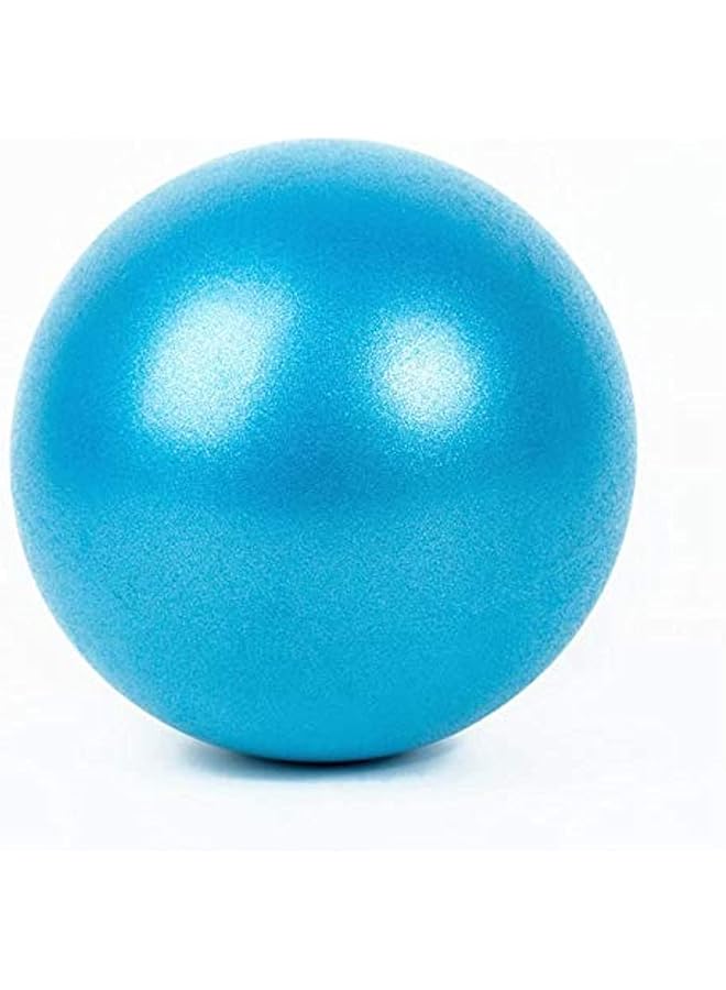 PROMASS UBOYLI 10in Slip Resistant Mini Yoga Pilates Ball with Inflatable Straw for Stability Exercise Training Gym Anti Burst and Balls (Blue)  - Image 1