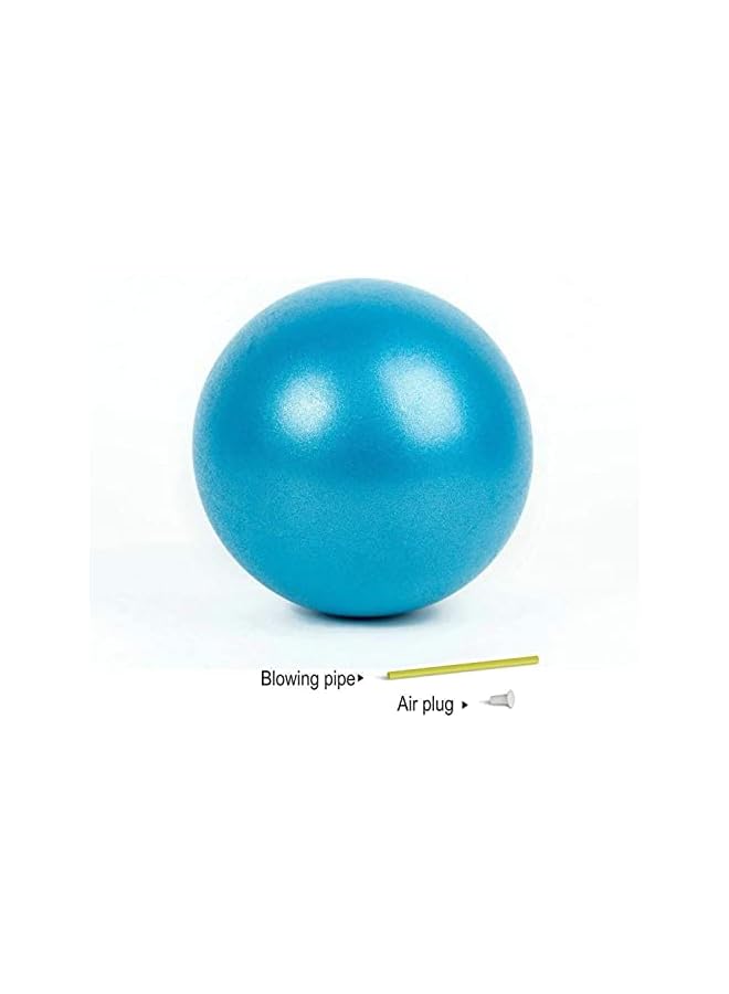 PROMASS UBOYLI 10in Slip Resistant Mini Yoga Pilates Ball with Inflatable Straw for Stability Exercise Training Gym Anti Burst and Balls (Blue)  - Image 2