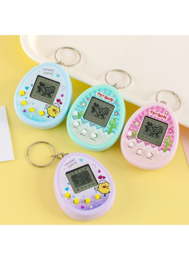 Cute Pet Game Console - Feed the Elf Handheld Electronic Virtual Pet Keychain