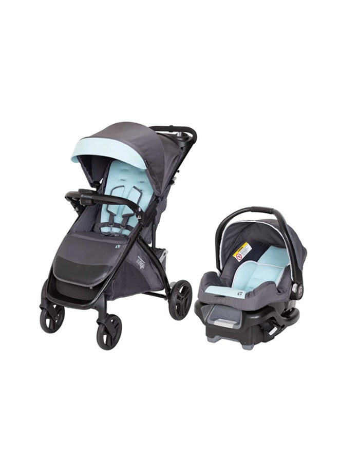 babytrend Tango Stroller With Car Seat - Blue Mist/Black - Image 1