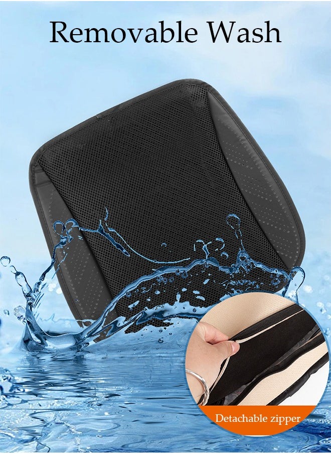 DUNISO - Universal Cooling Car Seat Cushion with USB Interface, Ventilated Car Seat Cover, Quick Cooling Three-Speed Adjustable Seat Cushion Car Seat Cooling Pad Suitable for All Car Seats, Home and Office - Image 1