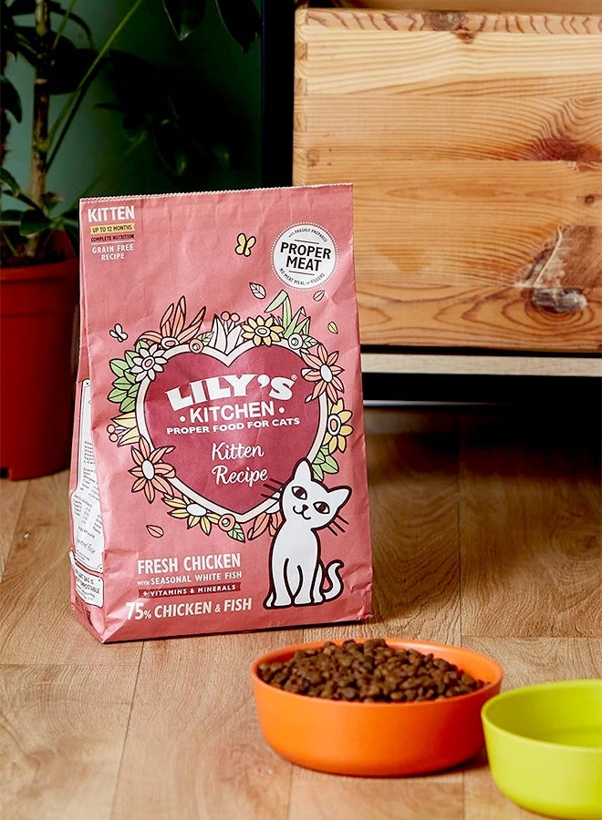 Lily's Kitchen Chicken And White Fish Kitten Dry Cat Food - 800G - Image 5