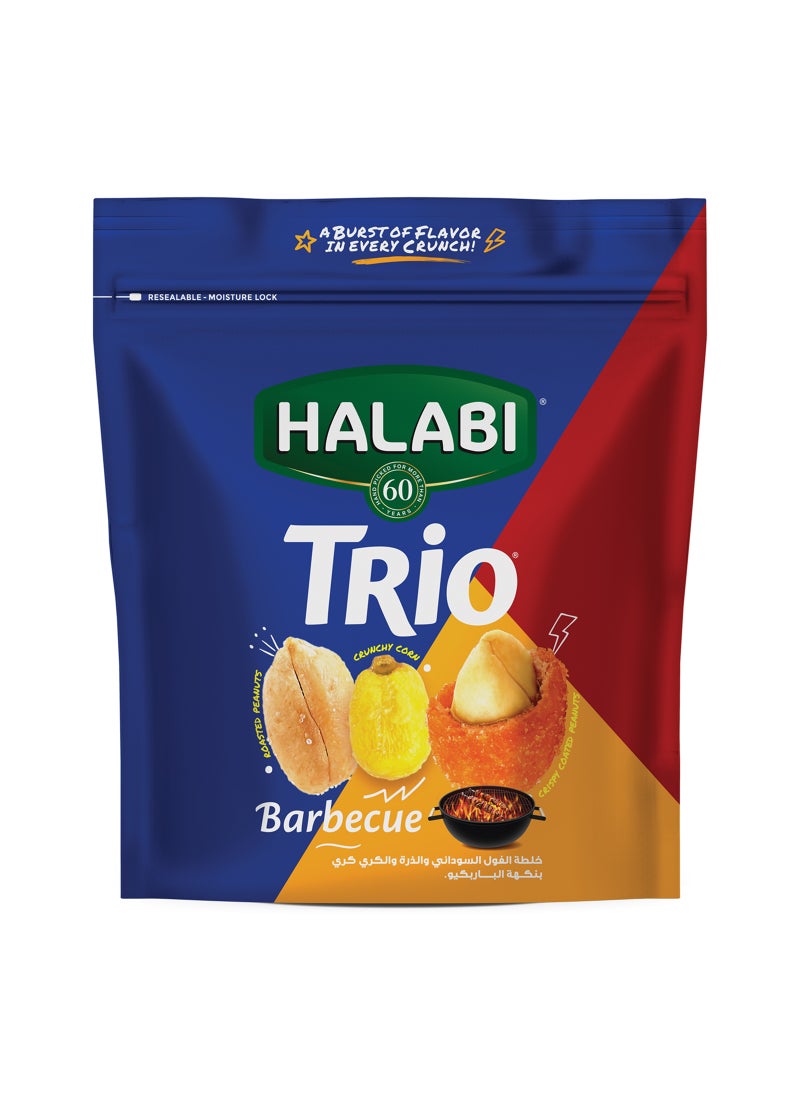 Halabi Trio BBQ Peanuts & Corn Mix 150g - Image 1