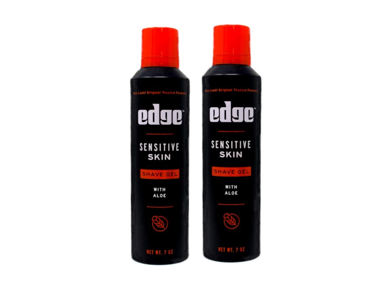 Edge Sensitive Skin Shaving Gel Twin Pack, 2 x 198g - Image 1