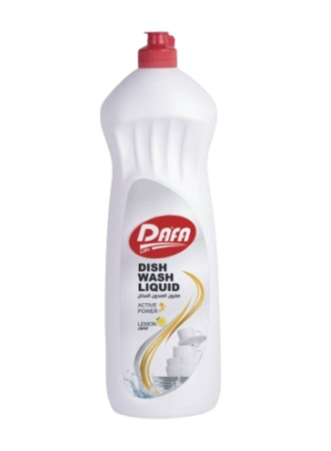 Dafa Lemon Dishwashing Liquid 1L effectively removes grease and leaves dishes clean with a fresh lemon scent.
