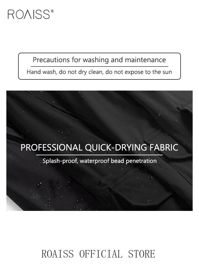 Men's Casual Trousers European Style Trend Quick-Drying Drawstring Pants Multi-pocket for Men Sports Trousers Spring and Autumn