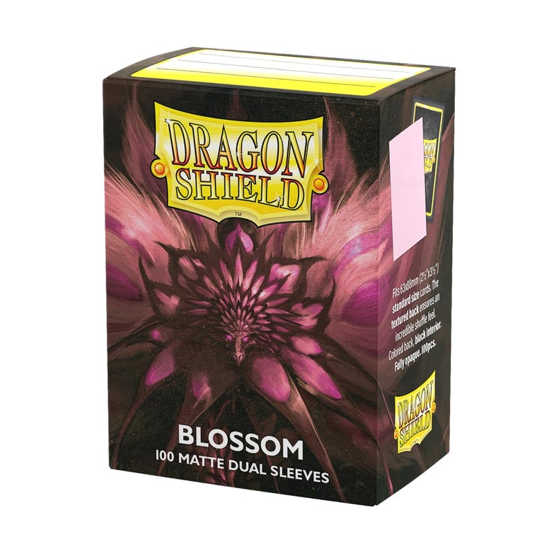 Dragon Shield | Matte Dual Standard Size Card Sleeves | 100 CT - Smooth & Tough Premium TCG Sleeves - Compatible with Pokemon, Flesh & Blood, One Piece & Magic the Gathering | Blossom - Image 1