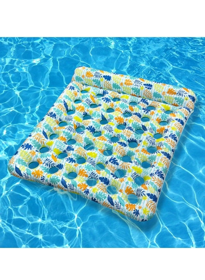 GGEROU Inflatable Pool Float Mat, 66" X 53" Giant Pool Floats Adult Size with Headrest Lake Float Raft Water Lounger, Oversized Floating for Swimming Pool Tanning Pool for Summer Beach  - Image 3