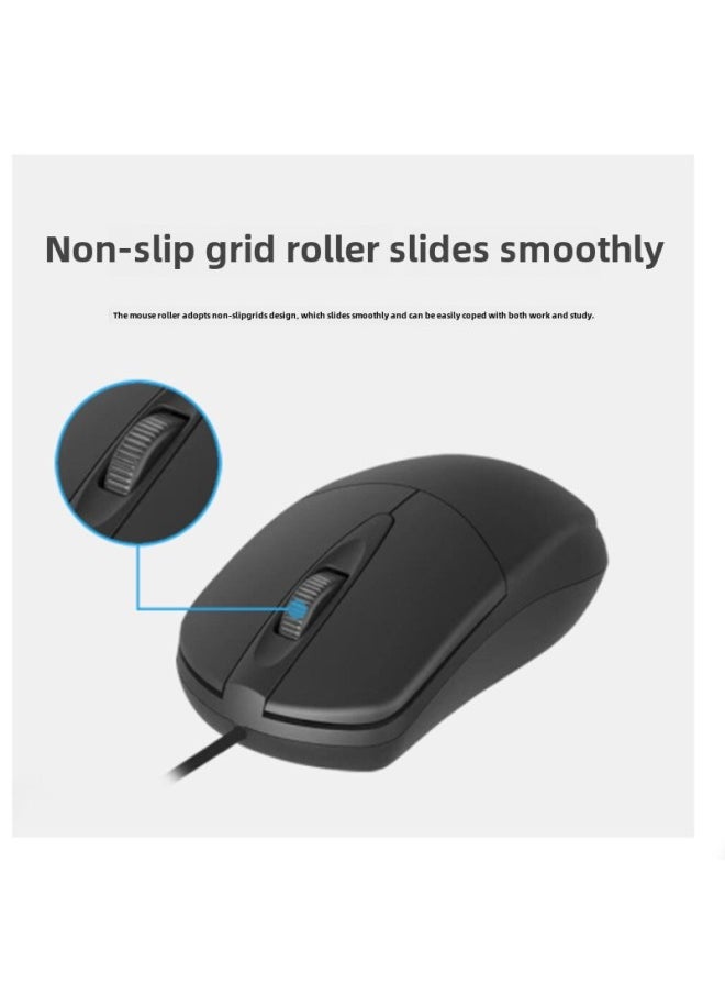 Generic TPV AOC Wired Usb Mouse Home Office Business All-in-one Laptop Desktop Computer Mouse-Color:M Soul E01 Wired Mouse  - Image 5