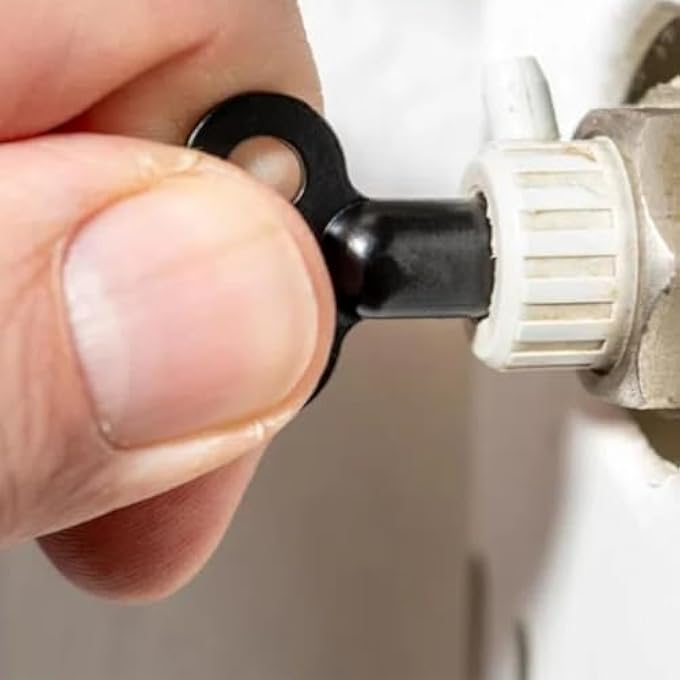 3 PCS BLACK RADIATOR VENT VALVE 5MM,ZINC ALLOY RADIATOR BLEED KEY FOR BLEEDING AND BLEEDING - Image 3