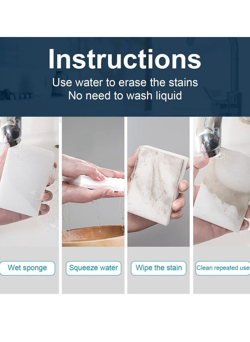 Oasisgalore 30 Pack Magic Sponge Eraser，Household Cleaning Pads No Scratches Cleaning Sponge - Image 3