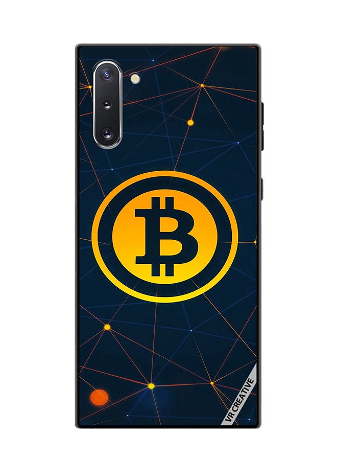 VR CREATIVE Protective Case Cover For Samsung Galaxy Note10 5G Bitcoin Design Multicolour - Image 1