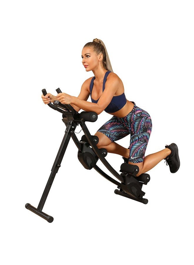 WINBOX Ab Machine Multi-functional Exercise Equipment for Home Gym, Height Adjustable Abs Workout Equipment, Black - Image 1