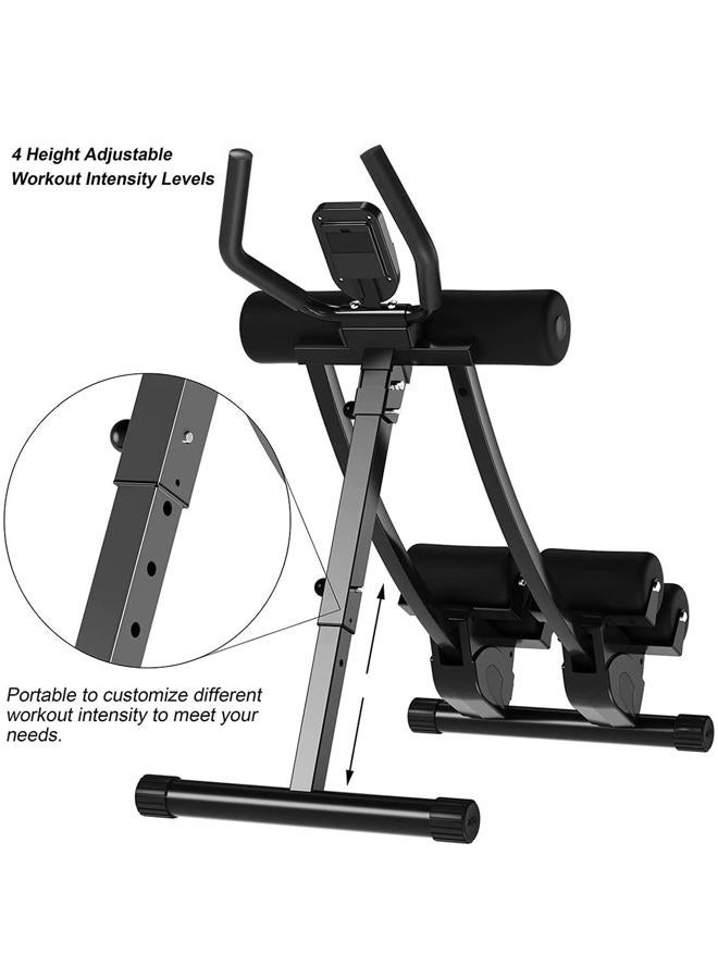 WINBOX Ab Machine Multi-functional Exercise Equipment for Home Gym, Height Adjustable Abs Workout Equipment, Black - Image 4