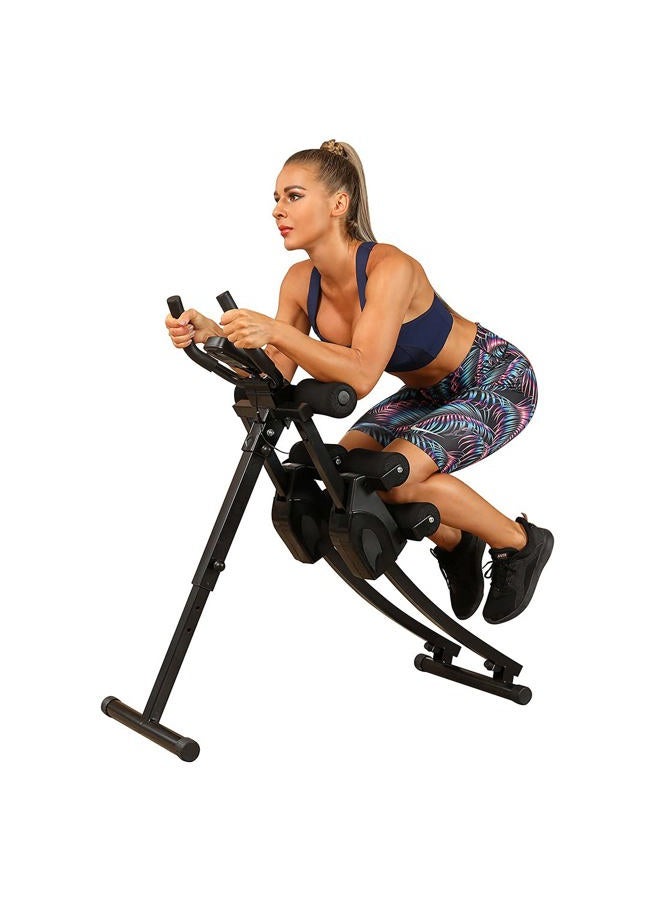 WINBOX Ab Machine Multi-functional Exercise Equipment for Home Gym, Height Adjustable Abs Workout Equipment, Black - Image 2