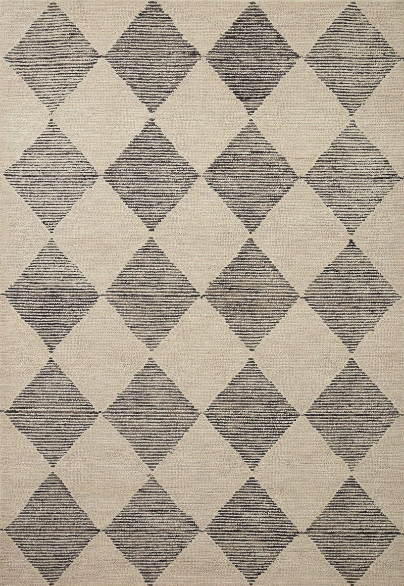 Loloi Chris Loves Julia Francis Collection FRA-01 Beige/Charcoal 2'-6" x 9'-9" Runner Rug - Image 5