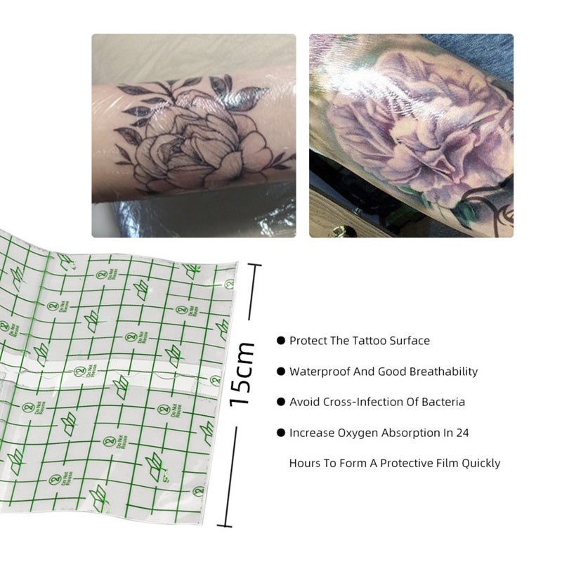 Tattoo Aftercare Bandage 10m Waterproof Transparent Film - 3 Layers Design Good Air Permeability Second Skin Healing for Tattoo Aftercare Wound Protection - Image 5