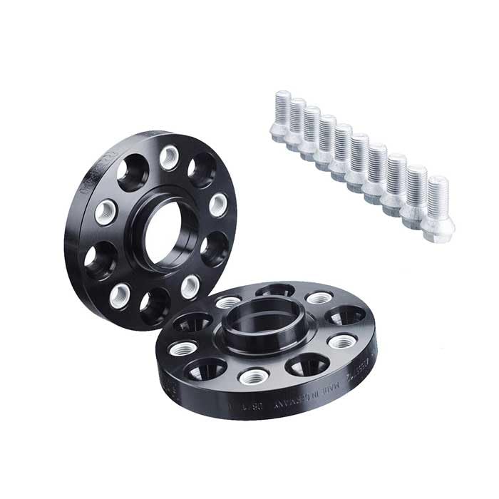 HR مجموعة فواصل العجلات H&R B5065660 نظام DRA 50 مم لكل محور نمط 5x114,3-محور 66,0 مم-حجم البرغي M12x1,5-رينو/داشيا-أسود - Image 2