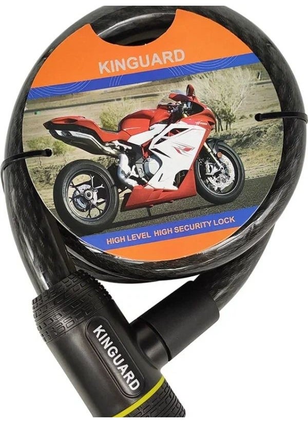 Ebakbak Motorcycle Taiwan Lock Rope Thick Cable Steel Wire 25*1500MM Engine Lock  - Image 1