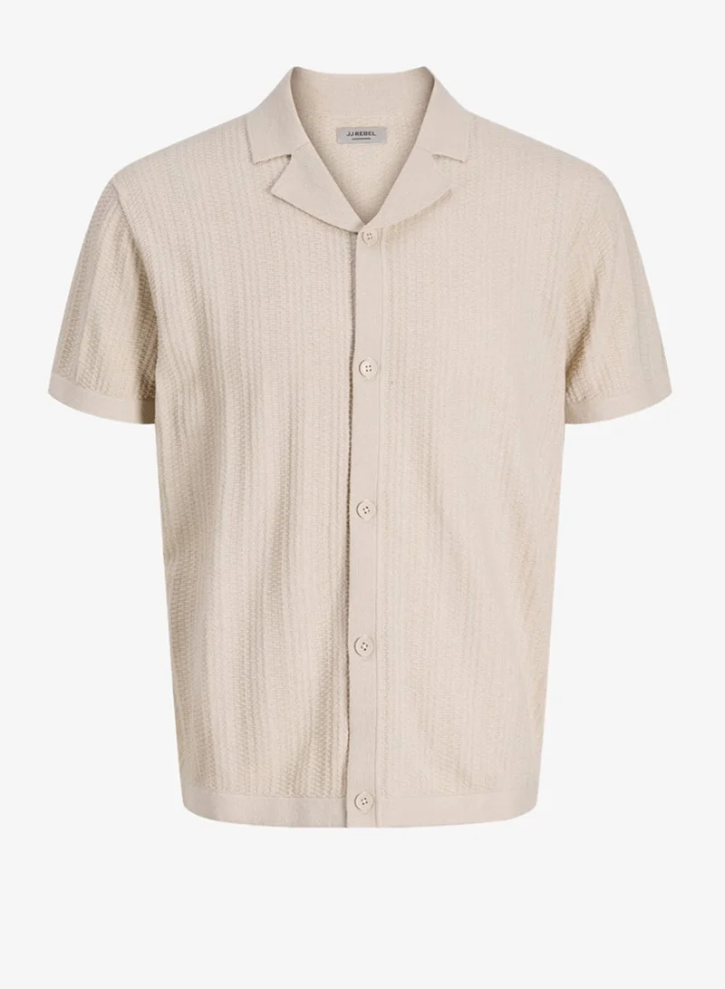 JJ Rebel  Casual Slim Fit Short Sleeve Resort Shirt for Men | Best Price UAE