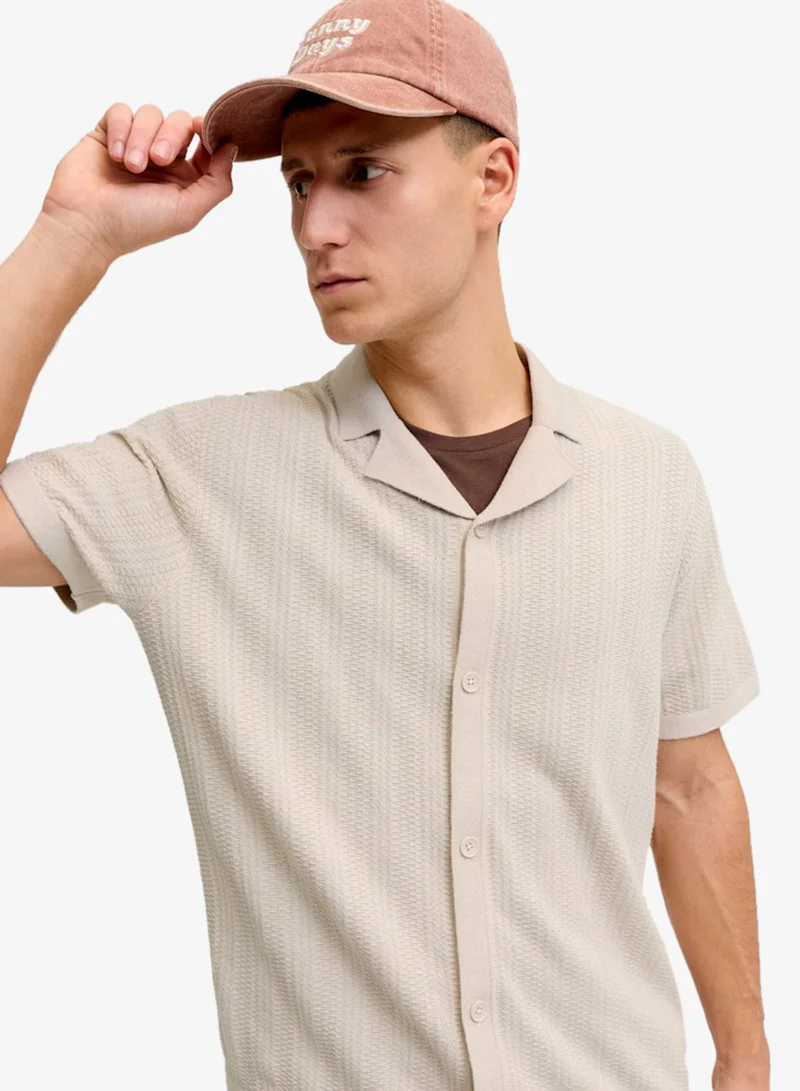 JJ Rebel  Casual Slim Fit Short Sleeve Resort Shirt for Men | Best Price UAE