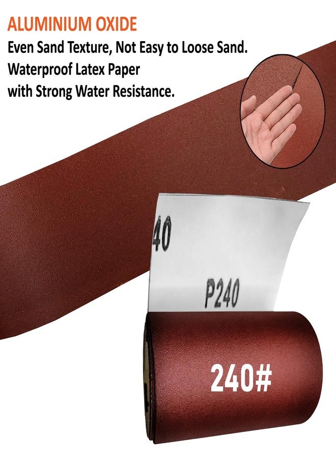 Harden Abrasive 240 Grit Sanding Roll 3.66"/93mm - 5 Metres Long, Aluminium Oxide Abrasive Sand Paper Dry Waterproof | For Automotive, Sanding Metal, Polishing Wood - 611958 - Image 4
