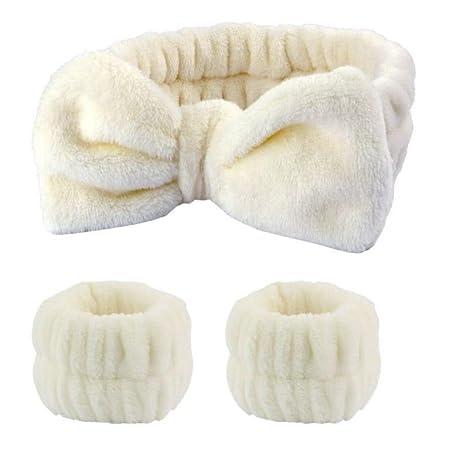 POPLEY Spa Headband for Washing Face Matching Wristbands Face Wash Headband Teen Girls Gifts Trendy Stuff Skincare Headbands Girl Hair Supplies - Image 2