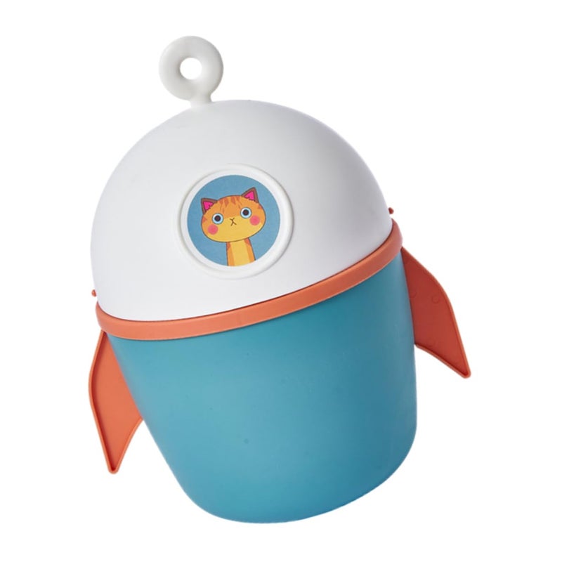 Compact Flip Lid Desktop Trash Can Mini Garbage Container For Office Bedroom Storage - Image 2