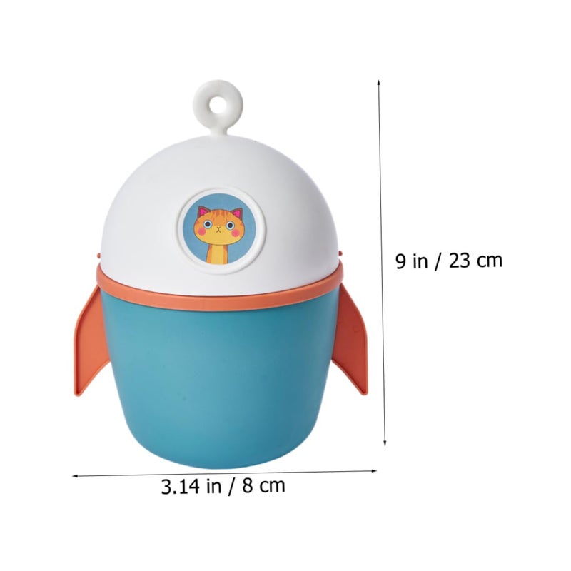 Compact Flip Lid Desktop Trash Can Mini Garbage Container For Office Bedroom Storage - Image 4