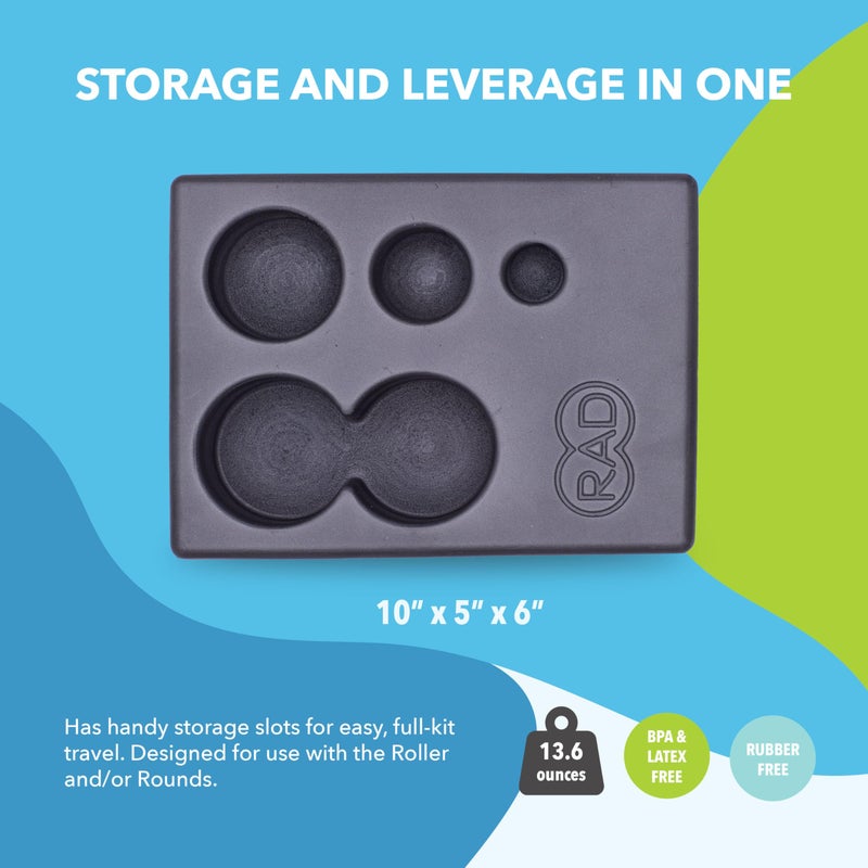 RAD Block Multi-Use Yoga Block - EVA Foam Block for Yoga - High Density Foam Block w/Storage for Myofascial Release Balls - Travel Size Pilates Block, Exercise Block, Workout Block for Elevation - Image 4