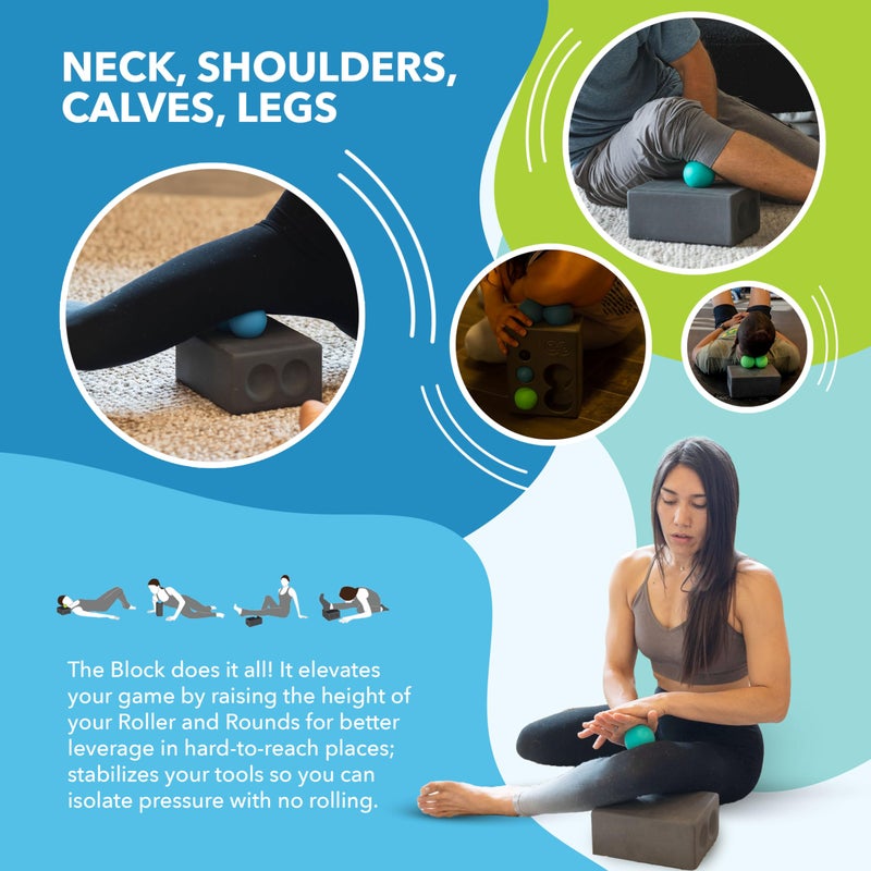 RAD Block Multi-Use Yoga Block - EVA Foam Block for Yoga - High Density Foam Block w/Storage for Myofascial Release Balls - Travel Size Pilates Block, Exercise Block, Workout Block for Elevation - Image 3