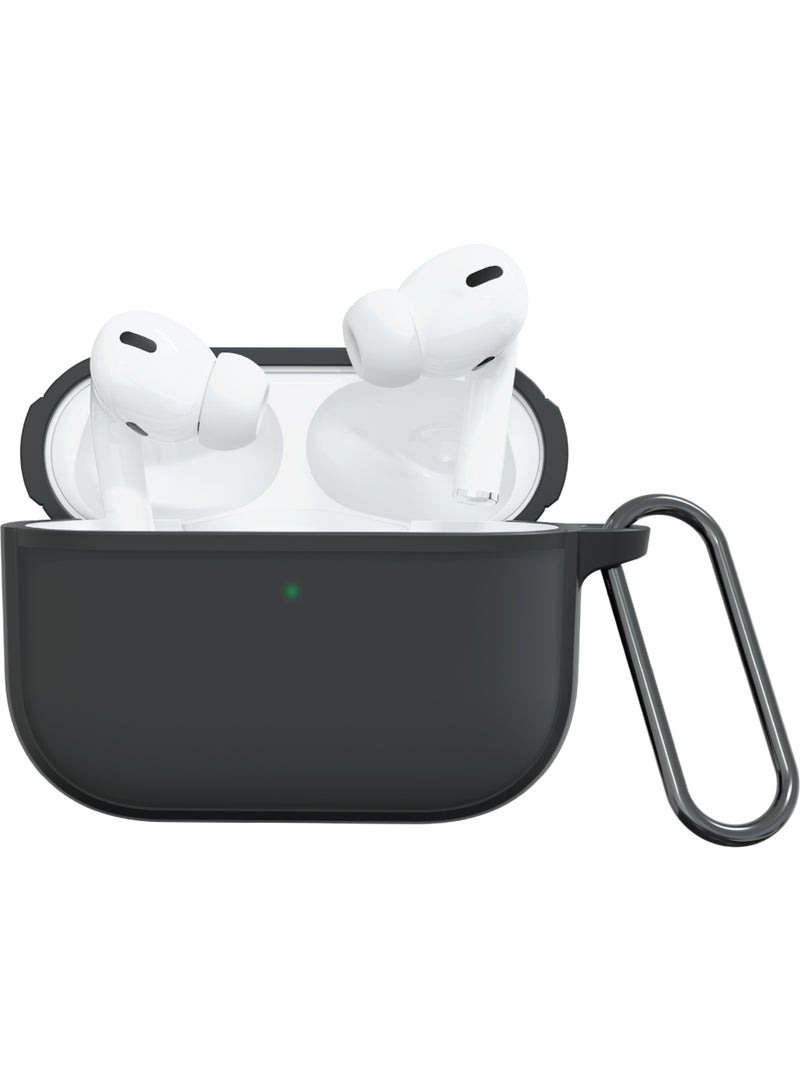 GREEN LION Berlin Series PC Case for  AirPods Pro 3 / Wireless Charging Compatible / Carabiner Clip Included / Scratch Resistant / Drop Protection / Durable Hybrid Design - Black - Image 1