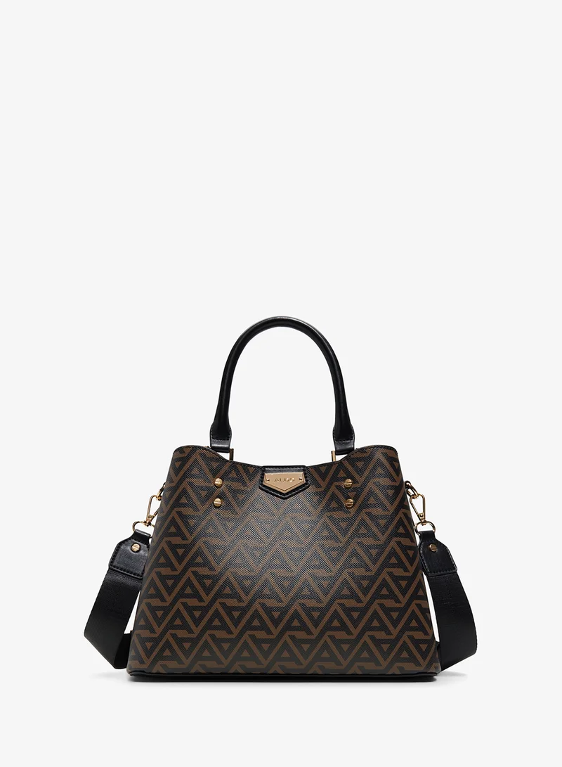 Aldo Caraever All Over Print Satchel Bag