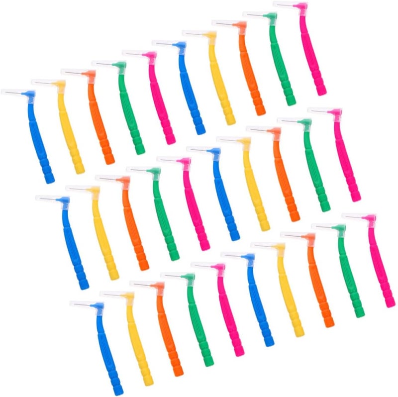 30pcs Interdental Toothbrushes Braces Brush Orthodontic Tooth Cleaners Small Head Floss Brush for Oral Hygiene Set for Daily Teeth Cleaning - Image 1
