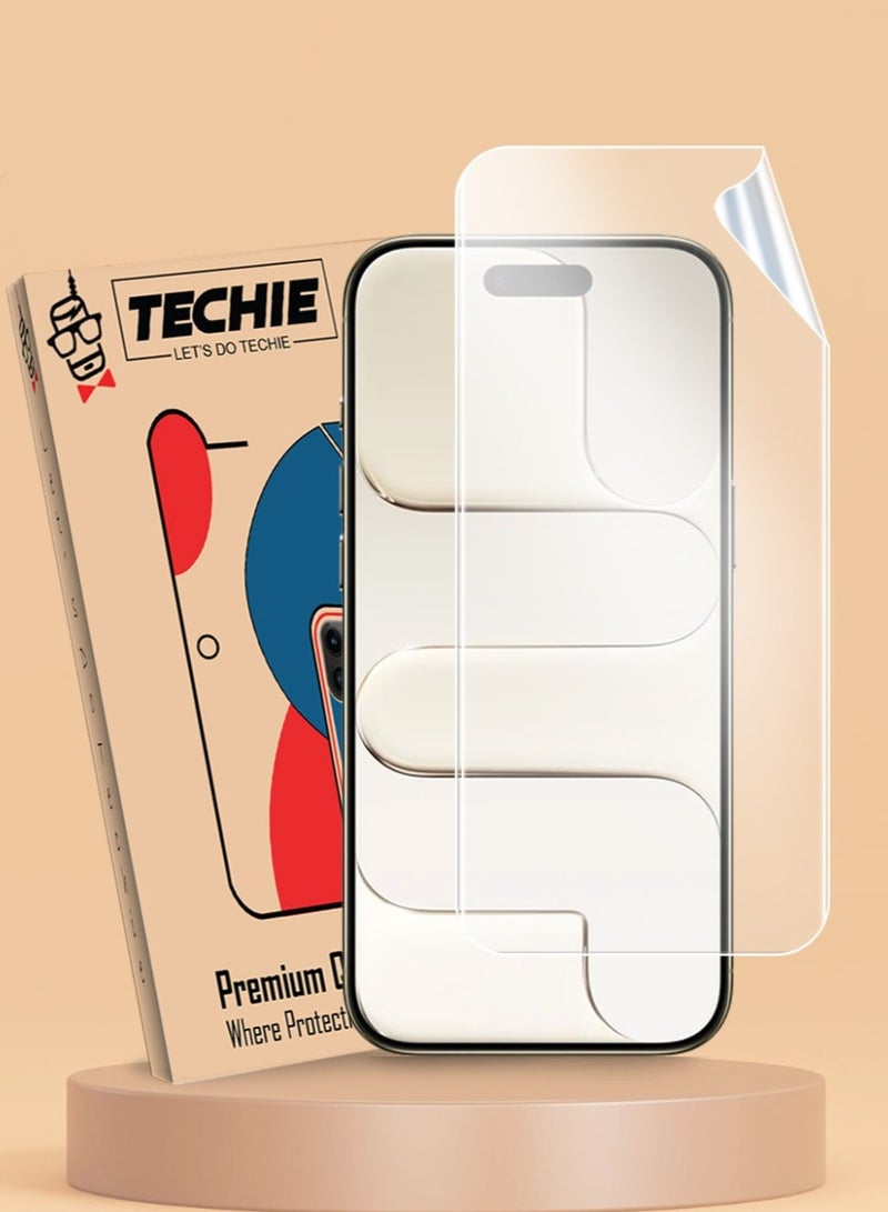 Techie iPhone 17 Air Screen Protector – Matte HD Hydrogel Film, Explosion-Proof, Full Coverage, Anti-Scratch, Bubble-Free, Easy Installation (Hoco Series) - Image 1