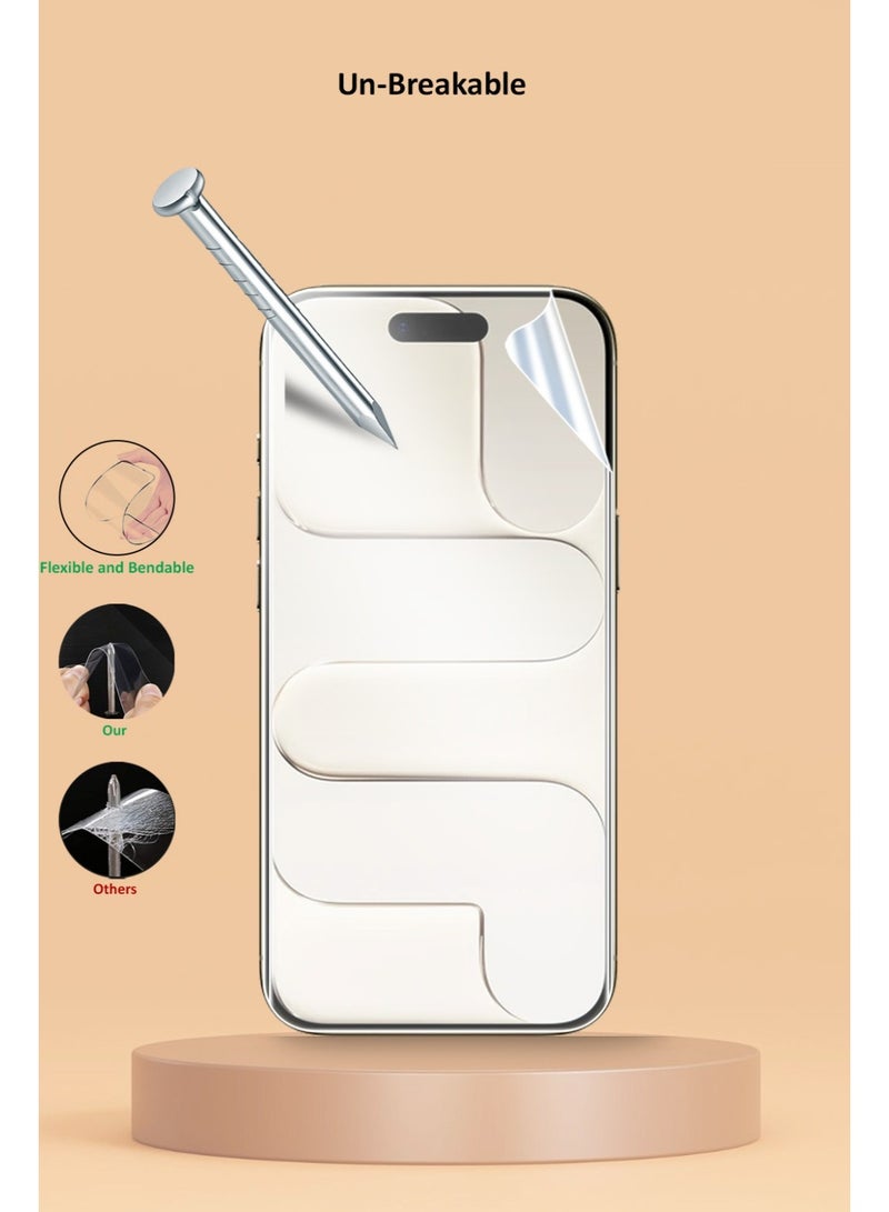 Techie iPhone 17 Air Screen Protector – Matte HD Hydrogel Film, Explosion-Proof, Full Coverage, Anti-Scratch, Bubble-Free, Easy Installation (Hoco Series) - Image 3