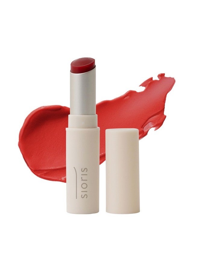 سيوريس زبدة الشفاه - بلسم الشفاه ليبسافر الملون المحمر، عناية مغذية بالشفاه مع زيت بذور الكوبواسو وزيت الكاميليا، خالٍ من الفازلين والصبغات والعطور - Image 1