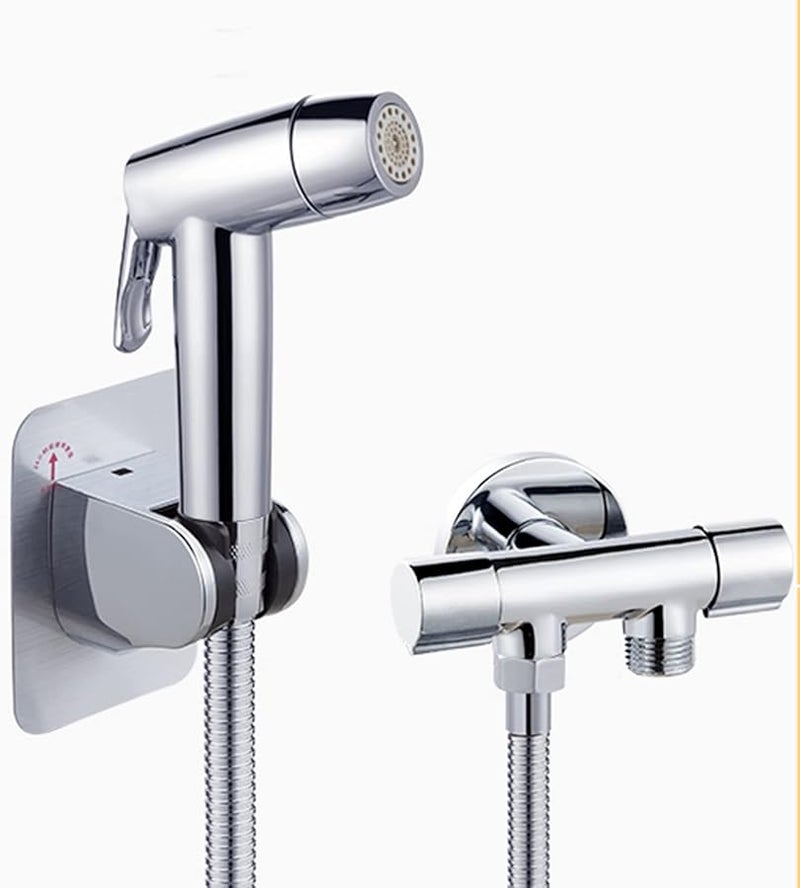 Portable Handheld Toilet Sprayer with Hose and Bracket Size A for Diaper Pet and Feminine Wash - Image 1