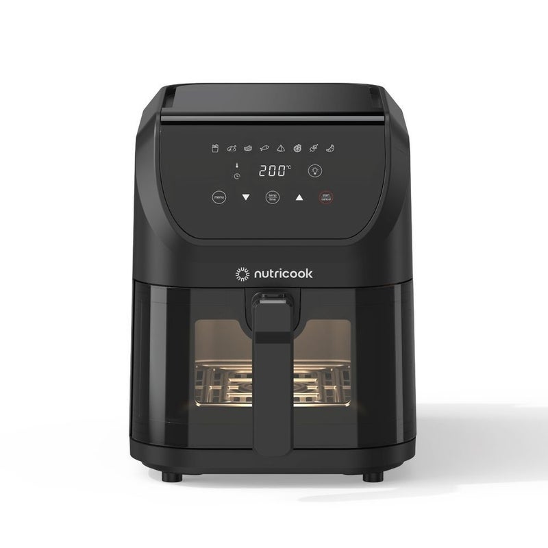 DANUBE HOME Slim XL Vision Air Fryer 5L 1500W Black for Healthy Frying, Roasting & Family Meals- NC-AFS528V - Image 4