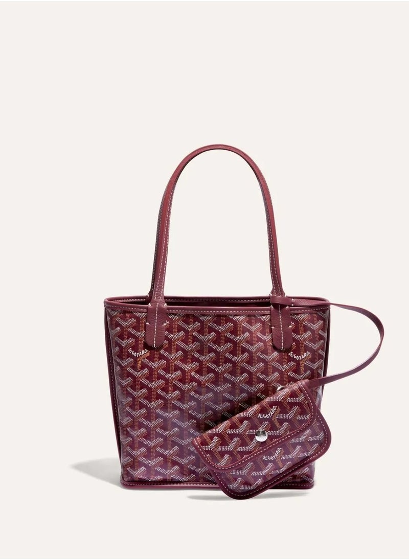 GO - Yard Mini Reversible Tote Bag – Dual-Sided Elegance with Inner Pouch, the Perfect Gift for Stylish Women - Image 1