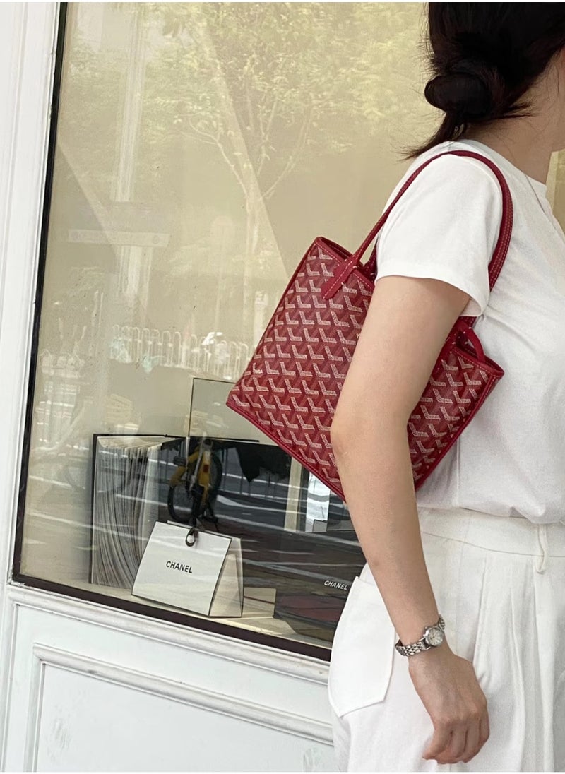 GO - Yard Mini Reversible Tote Bag – Dual-Sided Elegance with Inner Pouch, the Perfect Gift for Stylish Women - Image 1