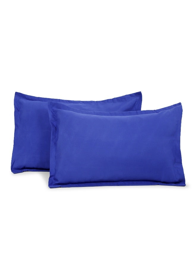 ستيتس عقد الحالة - طقم من 2 غطاء وسادة لغرفة النوم (أزرق داكن) مقاس 46 × 69 سم - Image 2