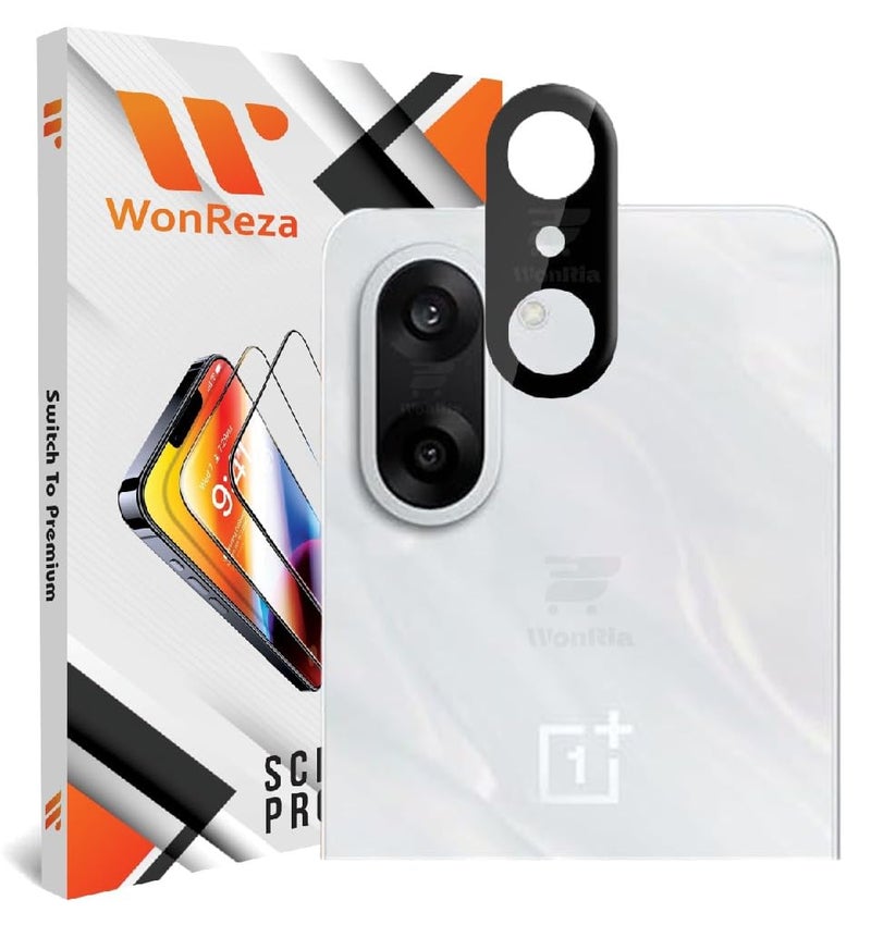 WonReza ® Pack 1- Back Camera Glass Protector for OnePlus Nord CE 5 5G [3D Premium] Camera Glass Protector (Black) - Image 1