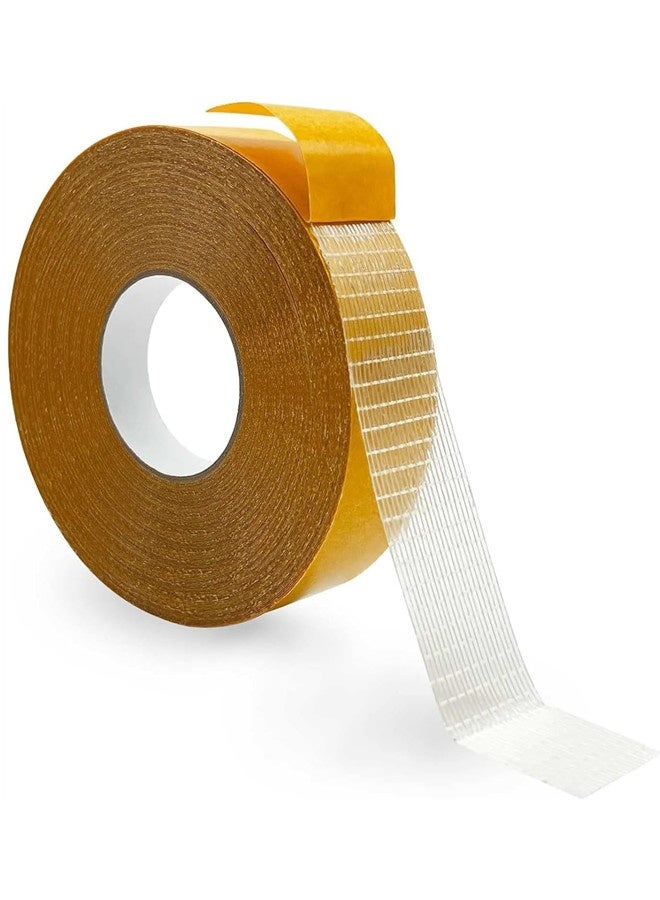 Osowake Extra Strong Double Sided Fabric Tape Heavy Duty for Clothes,Double Stick Fabric Tape for Carpet，Clothing 1inch x 66FT(20m) High Stickness Strong 2 Sided Tape - Image 1