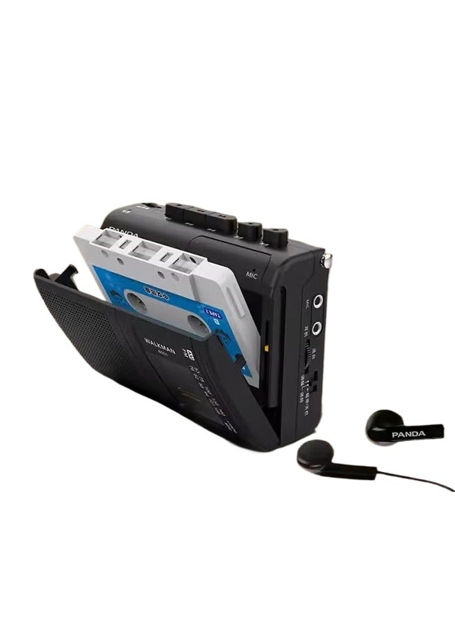 Panda Portable Tape AM/FM Radio Retro Cassette Music Player Walkman Tape Recorders With Loudspeaker Support 3.5mm Headphone Play - Image 1