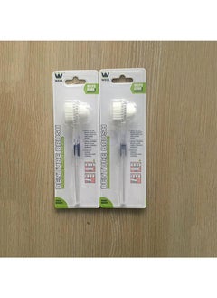 Well Denture Brush，Individually Bagged Denture Brushes with Hard Firm Flat Bristled Heads for Cleaning Dentures, Retainers, False Teeth, Clear Braces, and Mouth Guards（2pcs）  - Image 4