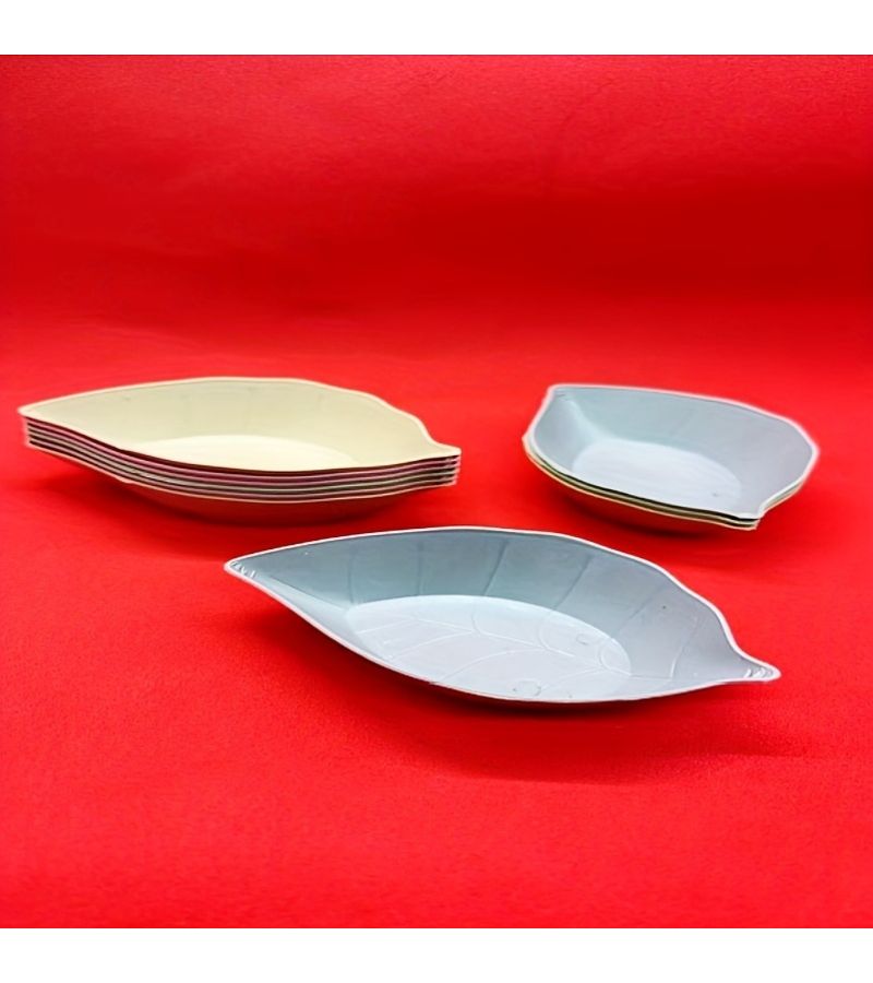 10 Multi Color Mixed Pack Small Leaves Dip Sauce Dishes Seasoning Plates Side Snack Bowls - Image 5