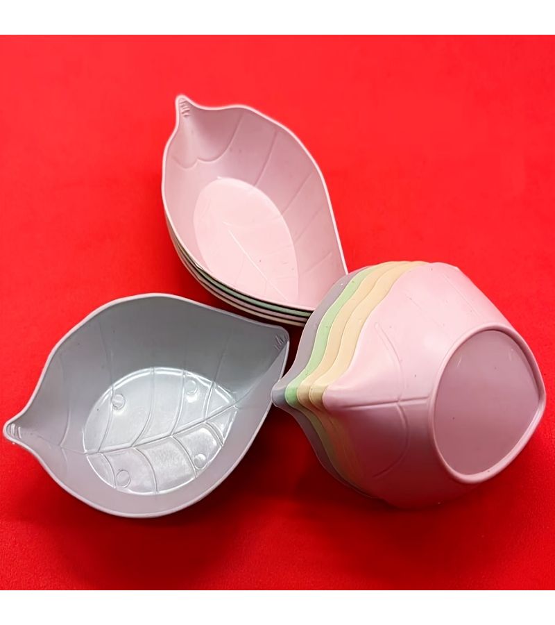 10 Multi Color Mixed Pack Small Leaves Dip Sauce Dishes Seasoning Plates Side Snack Bowls - Image 3