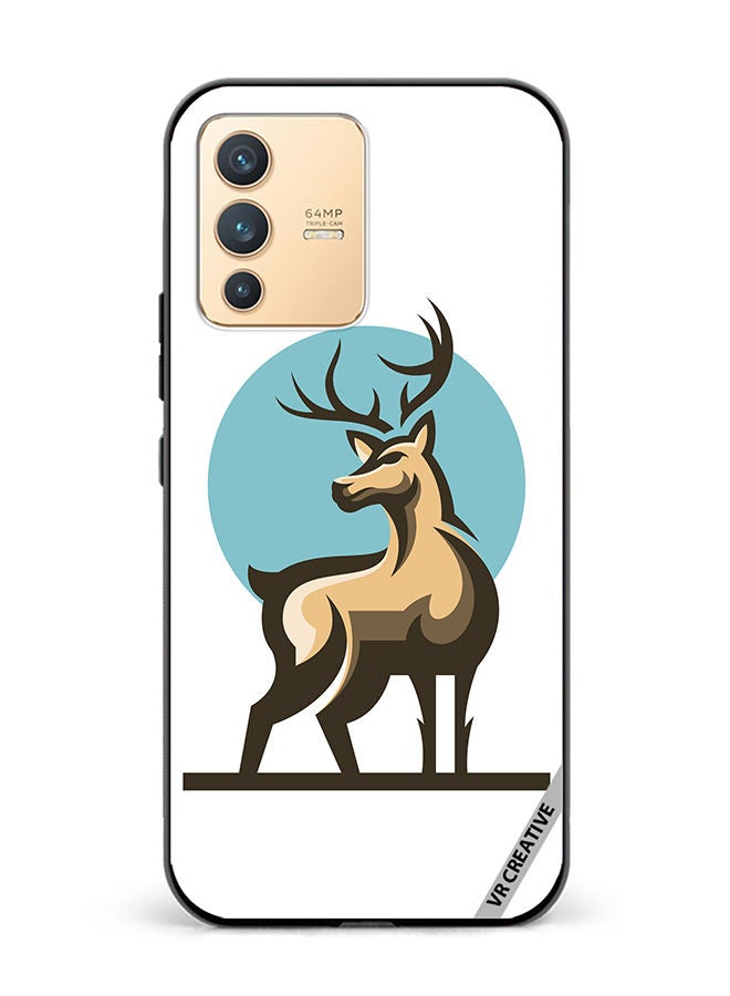VR CREATIVE Protective Case Cover For Vivo V23 5G Deer Design Multicolour - Image 1