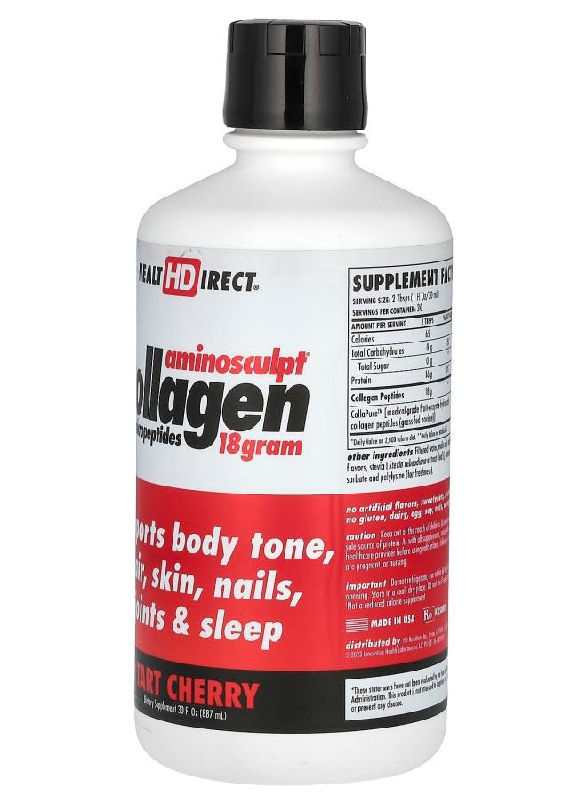 Health Direct AminoSculpt® Collagen Micropeptides Tart Cherry 18 g 30 fl oz (887 ml)  - Image 2